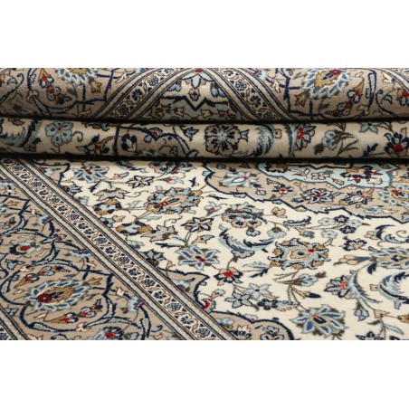 Tappeto Kashan Persia beige verde 202x322