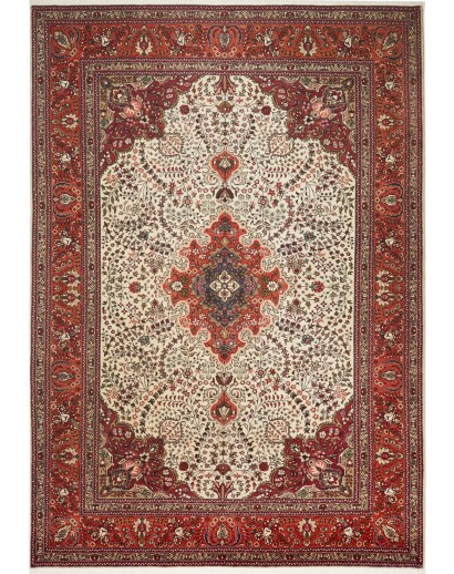 Tappeto Tabriz Persia marrone 203x292