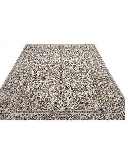 Tappeto Kashan Persia beige grigio 200x295