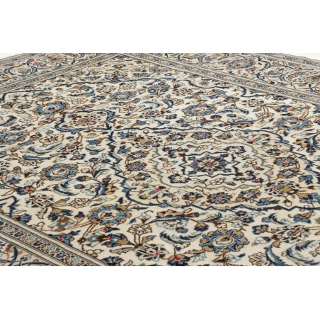 Tappeto Kashan Persia beige grigio 200x295