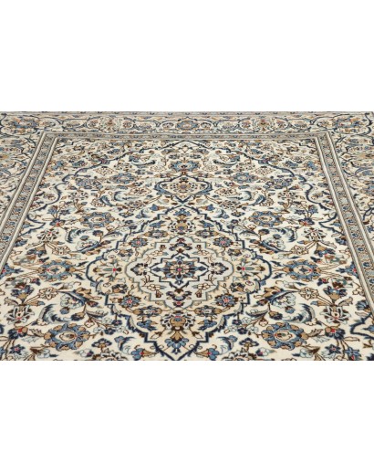 Tappeto Kashan Persia beige grigio 200x295