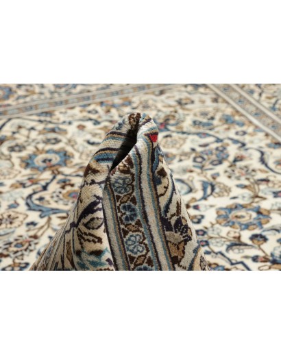 Tappeto Kashan Persia beige grigio 200x295