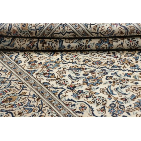 Tappeto Kashan Persia beige grigio 200x295