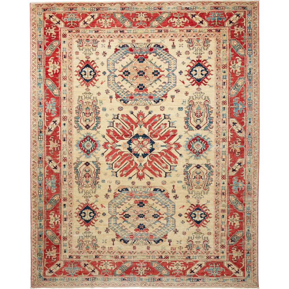 Tappeto Kazak Fine Pakistan marrone 242x298 Tappeto Kazak Fine Pakistan marrone 242x298