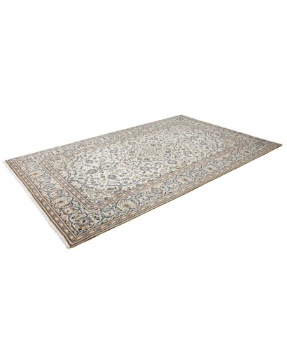 Tappeto Kashan Persia bianco grigio 193x308