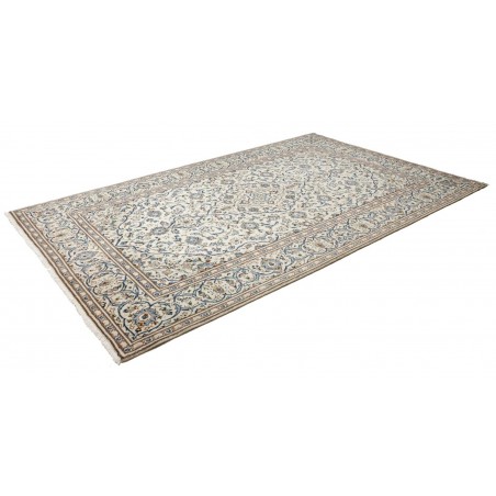 Tappeto Kashan Persia bianco grigio 193x308