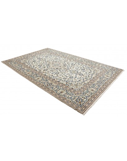 Tappeto Kashan Persia bianco grigio 193x308