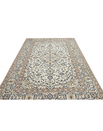 Tappeto Kashan Persia bianco grigio 193x308