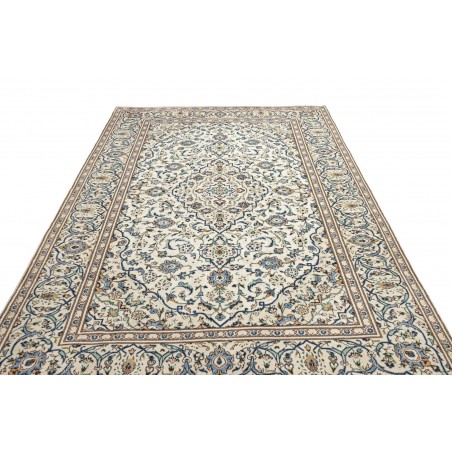 Tappeto Kashan Persia bianco grigio 193x308