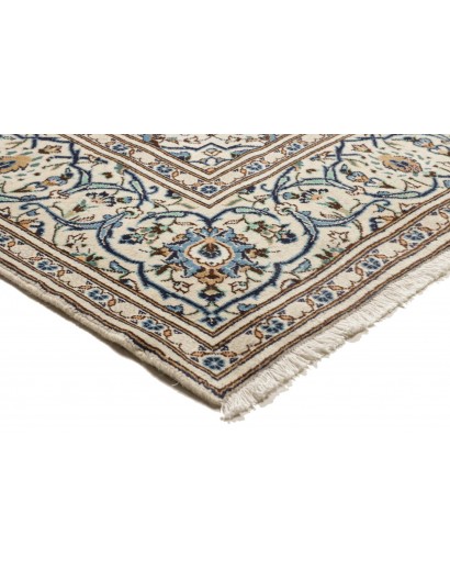 Tappeto Kashan Persia bianco grigio 193x308
