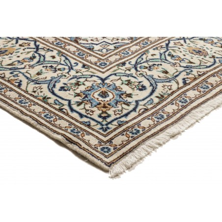 Tappeto Kashan Persia bianco grigio 193x308
