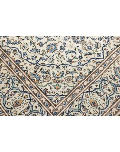 Tappeto Kashan Persia bianco grigio 193x308