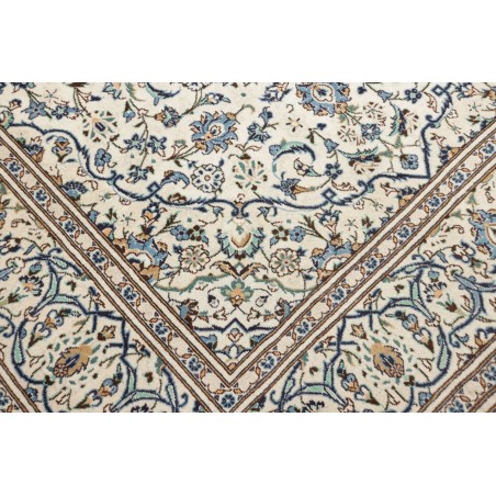 Tappeto Kashan Persia bianco grigio 193x308