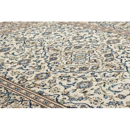 Tappeto Kashan Persia bianco grigio 193x308