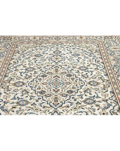 Tappeto Kashan Persia bianco grigio 193x308