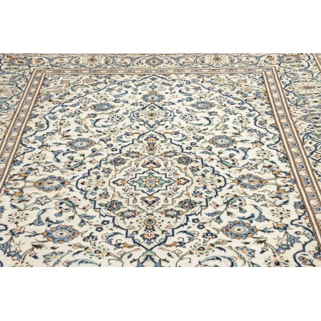 Tappeto Kashan Persia bianco grigio 193x308