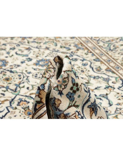 Tappeto Kashan Persia bianco grigio 193x308