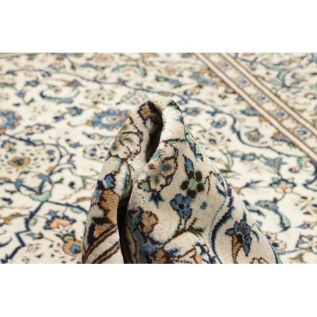 Tappeto Kashan Persia bianco grigio 193x308