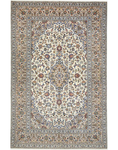 Tappeto Kashan Persia beige verde 198x300