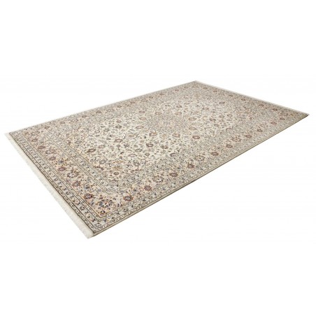 Tappeto Kashan Persia bianco grigio 200x305