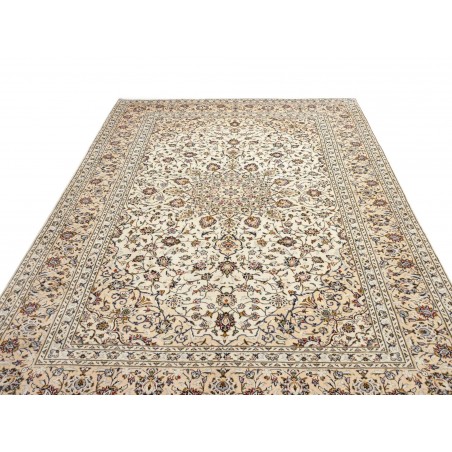 Tappeto Kashan Persia bianco grigio 200x305