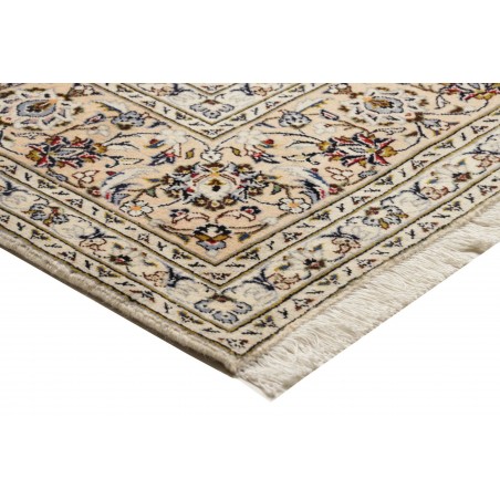 Tappeto Kashan Persia bianco grigio 200x305