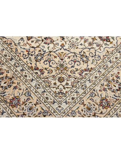 Tappeto Kashan Persia bianco grigio 200x305