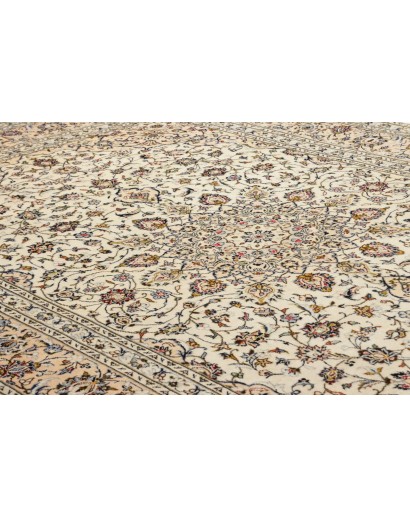 Tappeto Kashan Persia bianco grigio 200x305