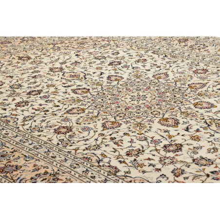 Tappeto Kashan Persia bianco grigio 200x305