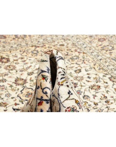 Tappeto Kashan Persia bianco grigio 200x305