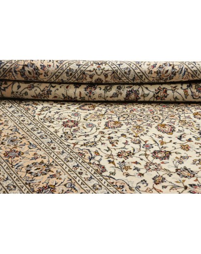 Tappeto Kashan Persia bianco grigio 200x305