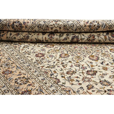 Tappeto Kashan Persia bianco grigio 200x305