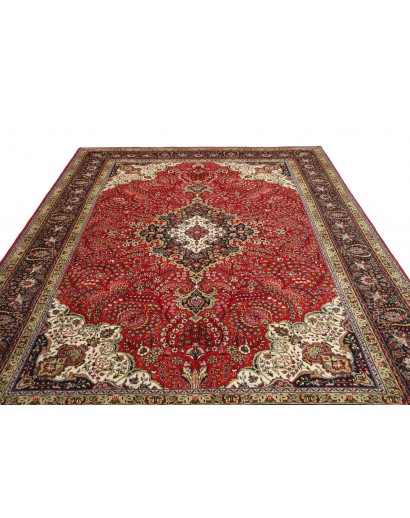 Tappeto Tabriz Persia marrone beige 252x340