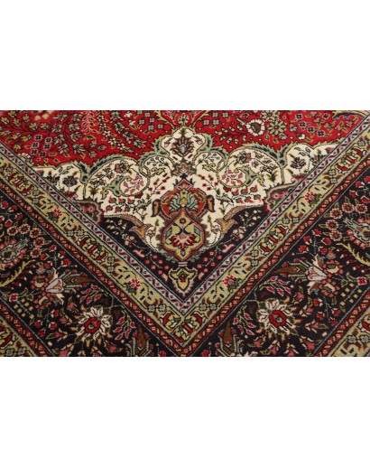 Tappeto Tabriz Persia marrone beige 252x340