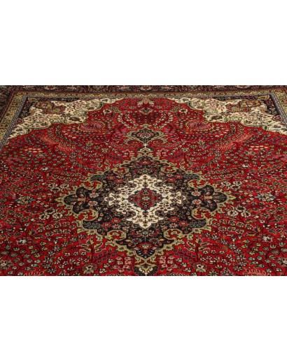 Tappeto Tabriz Persia marrone beige 252x340