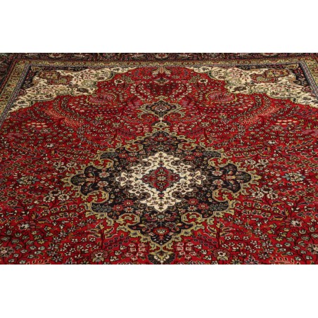 Tappeto Tabriz Persia marrone beige 252x340