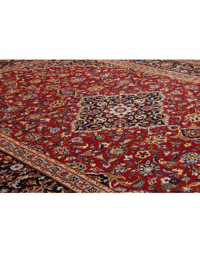 Tappeto Nadjafabad Persia marrone blu 257x378