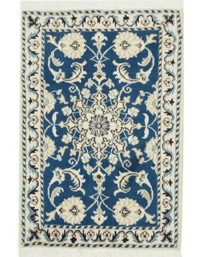 Tappeto Nain Kashmar Persia bianco grigio 60x90