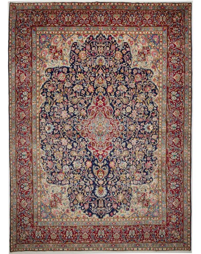 Tappeto Kerman Persia azzurro bianco 298x400