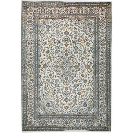 Tappeto Kashan Persia beige bianco 245x350