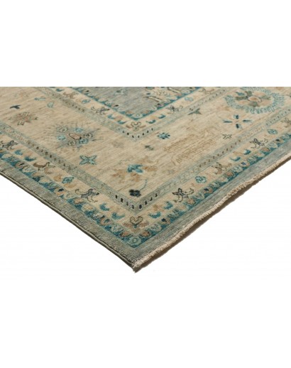Tappeto Malka Pakistan azzurro grigio 243x311
