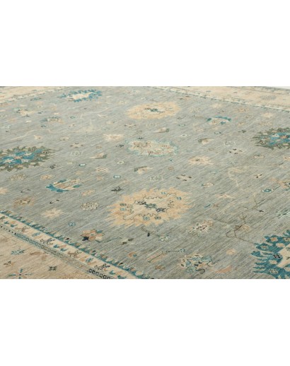 Tappeto Malka Pakistan azzurro grigio 243x311
