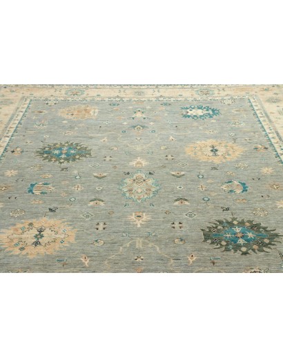 Tappeto Malka Pakistan azzurro grigio 243x311