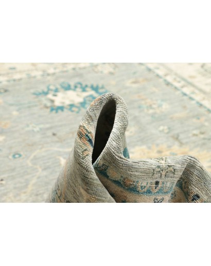 Tappeto Malka Pakistan azzurro grigio 243x311