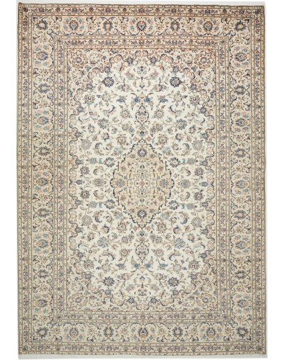 Tappeto Kashan Persia beige bianco 240x340