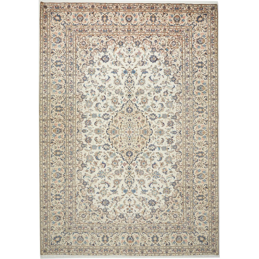 Tappeto Kashan Persia beige bianco 240x340 Tappeto Kashan Persia beige bianco 240x340