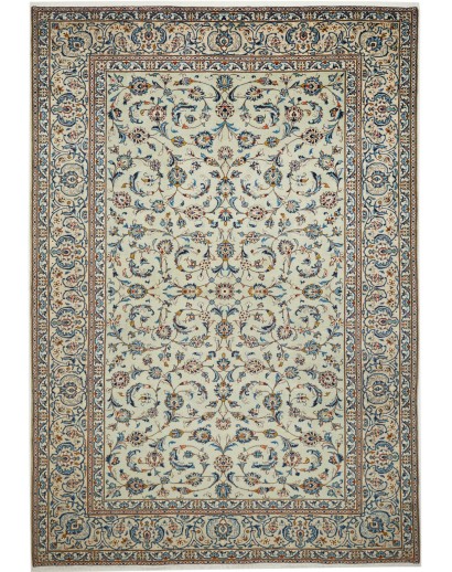 Tappeto Kashan Persia beige verde 243x350