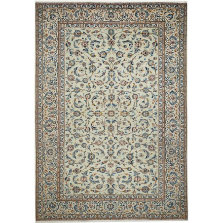 Tappeto Kashan Persia beige verde 243x350
