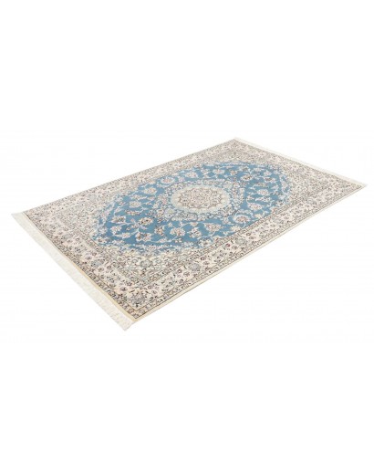 Tappeto Nain 9La Persia bianco blu 132x205