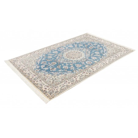 Tappeto Nain 9La Persia bianco blu 132x205